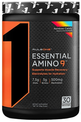 Rule 1 Essential Amino 9, Rainbow Candy Flavor , 345 gr