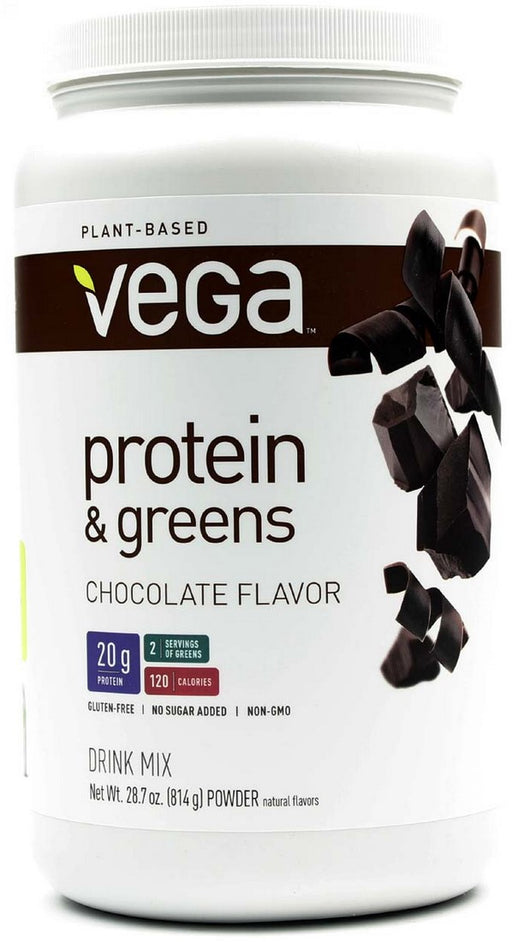 Vega Protein & Greens Drink Mix, Chocolate, 26.8 oz