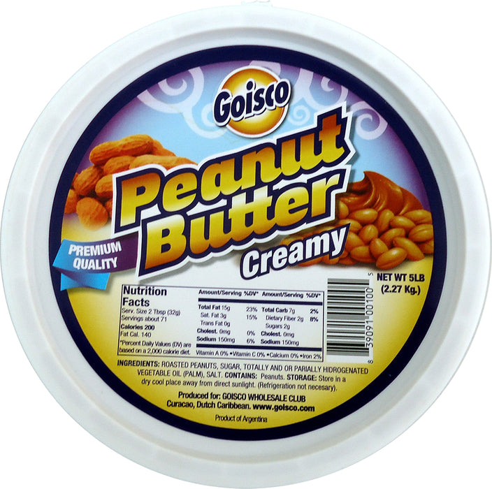 Goisco Creamy Peanut Butter, 5 lb