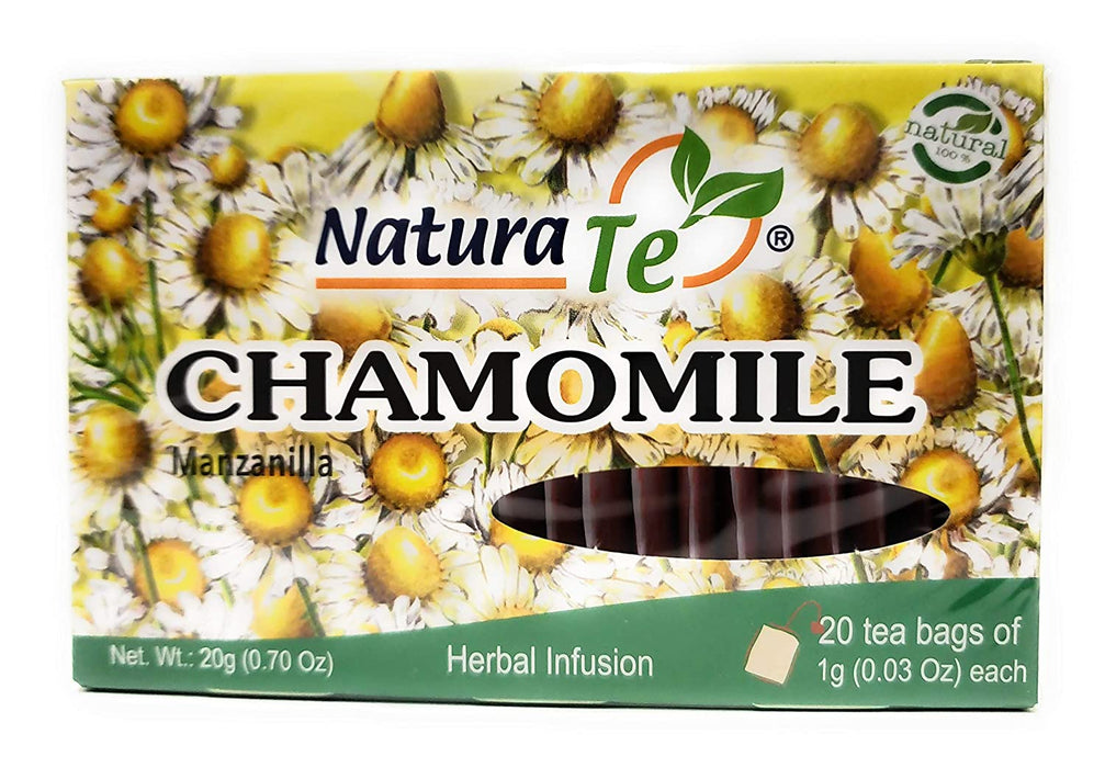 NaturaTe Chamomile Herbal Tea Bags, 20 ct