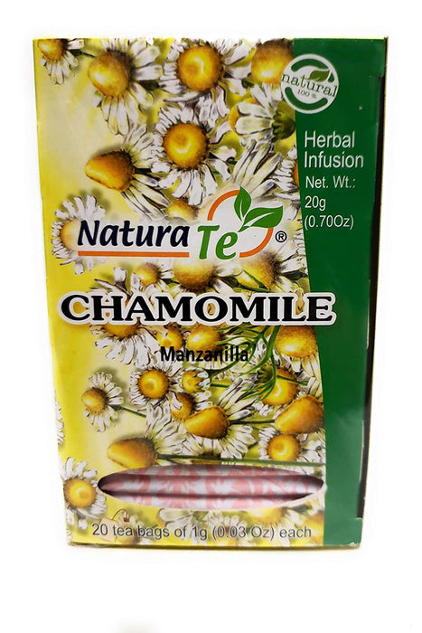 NaturaTe Chamomile Herbal Tea Bags, 20 ct