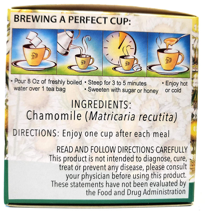 NaturaTe Chamomile Herbal Tea Bags, 20 ct