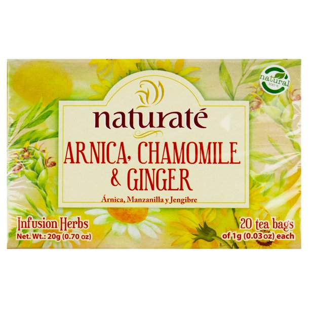 NaturaTe Arnica Chamomile Ginger Tea Bags , 20 ct