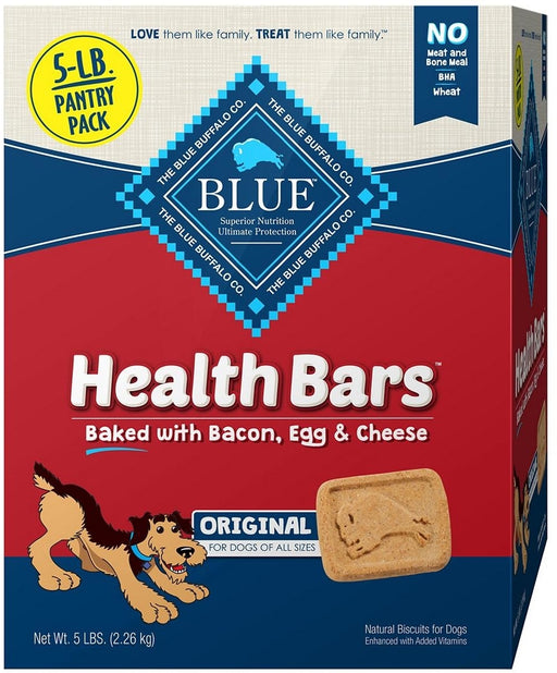 Blue Buffalo Health Bars Dog Treats, Bacon, Egg & Cheese, 2.26 kg (5 lbs)