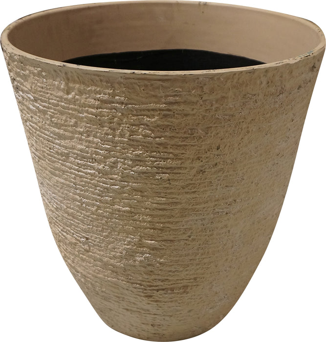 Goisco Antique Beige Round Flower Pot , 46 cm