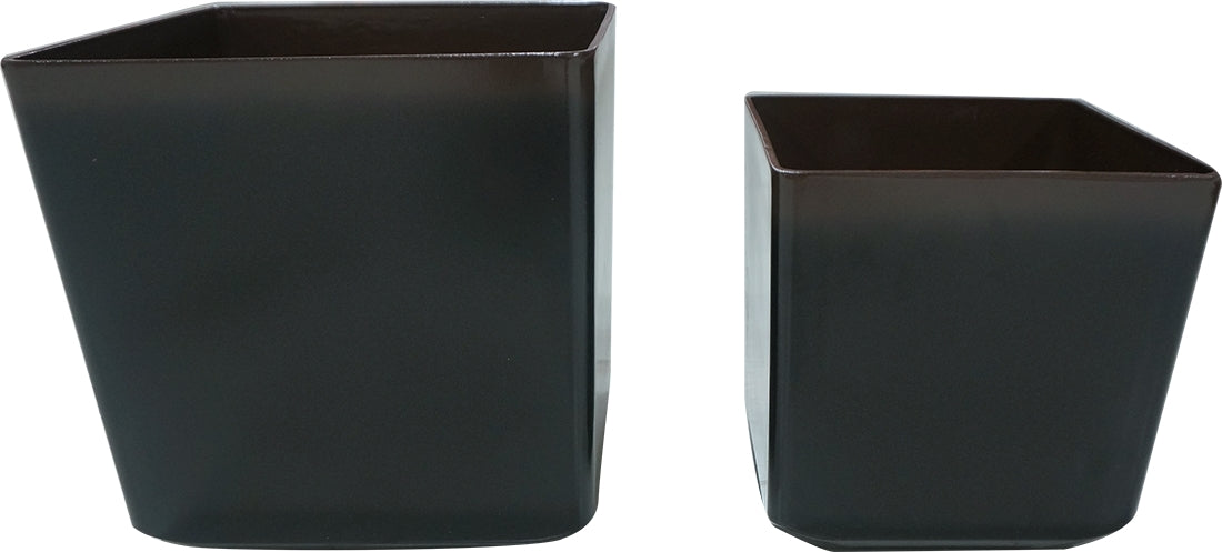 Square Flower Pot Set (Specify Color at Checkout), 2 pcs