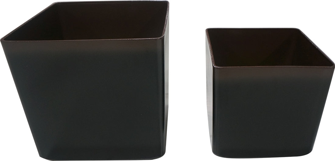 Square Flower Pot Set (Specify Color at Checkout), 2 pcs