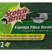 3M Scotch-Brite Green Fiber Sponges, 2 ct