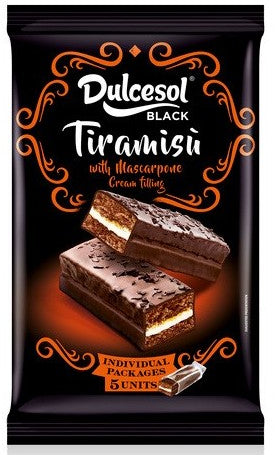 Dulcesol Tiramisu With Mascarpone Cream Filling , 5 ct