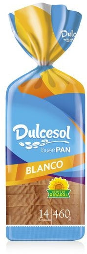 Dulcesol White Sliced Bread, 460 gr