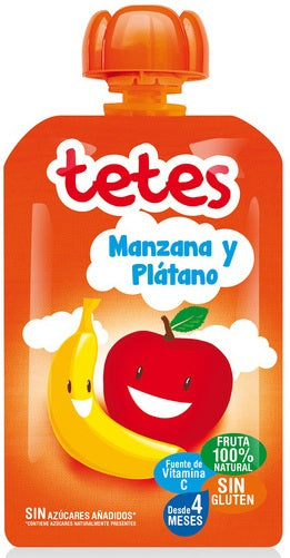 Dulcesol Mi Menu Tetes 2 Fruit Puree, Apple & Banana , 100 gr