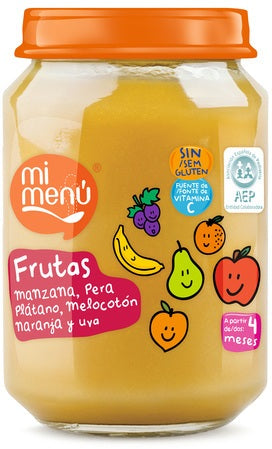 Dulcesol Mi Menu Compote, Apple, Pear, Banana, Peach, Orange & Grape, 235 gr