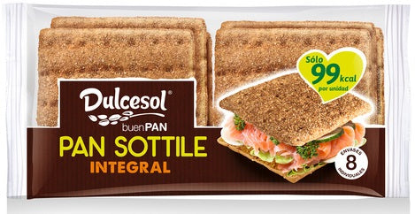 Dulcesol Buen Pan Sottile Integral (Wholemeal), 310 gr