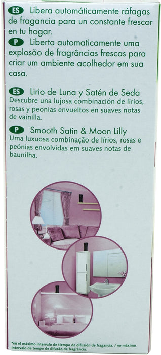 Air Wick Freshmatic Life Scents Starter Kit, Smooth Satin & Moon Lilly, 4 ct