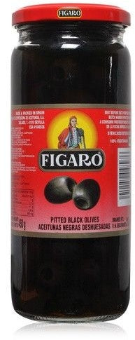 Figaro Pitted Black Olives, 200 gr