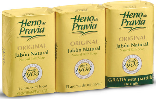 Heno de Pravia Natural Soap Value-Pack, Original, 3 x 115 gr