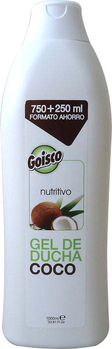 Goisco Nutritious Bath & Shower Gel, Coconut, 1 L