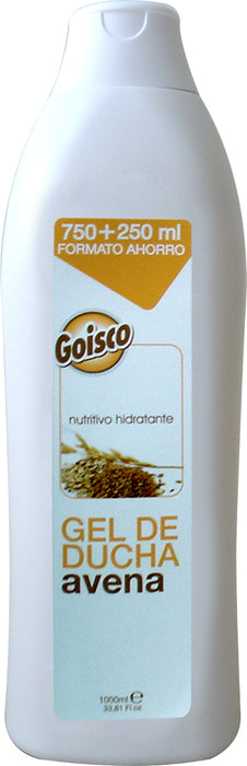 Goisco Nutritious Moisturizing Bath & Shower Gel, Natural Oats, 1 L
