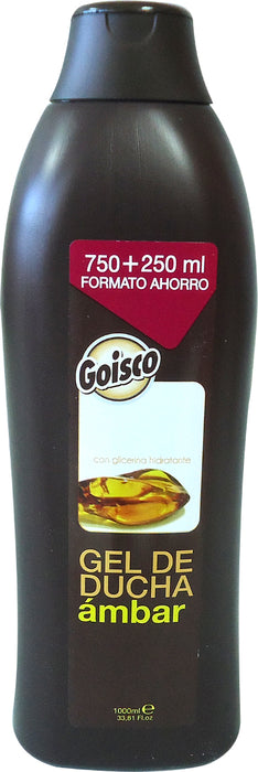 Goisco Moisturizing Bath & Shower Gel with Glycerin, Amber, 1 L