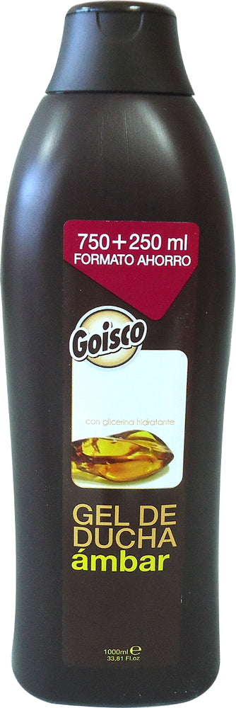 Goisco Moisturizing Bath & Shower Gel with Glycerin, Amber, 1 L