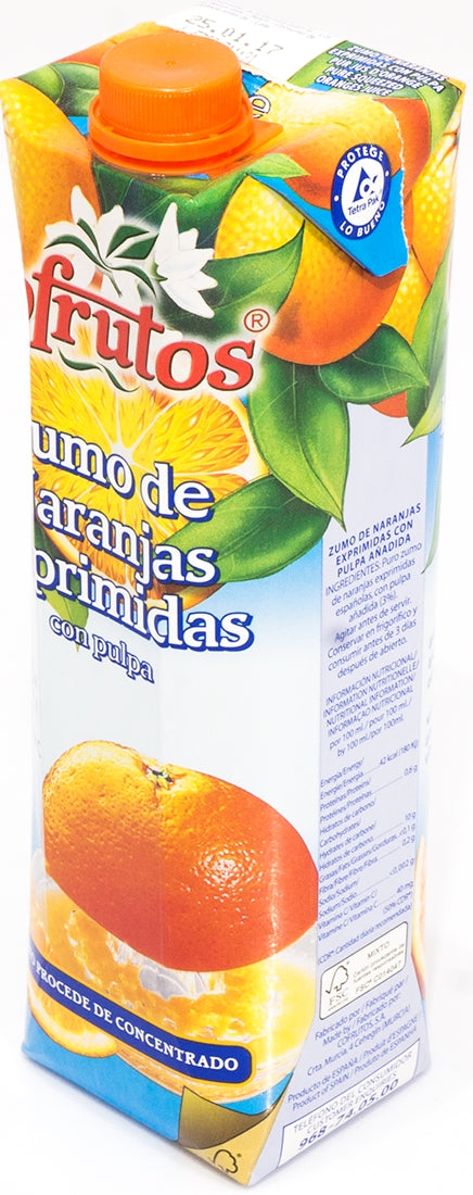 Cofrutos Squeezed Orange Juice, 1 L