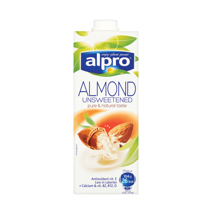 Alpro Almond Unsweetened Milk, 1 L