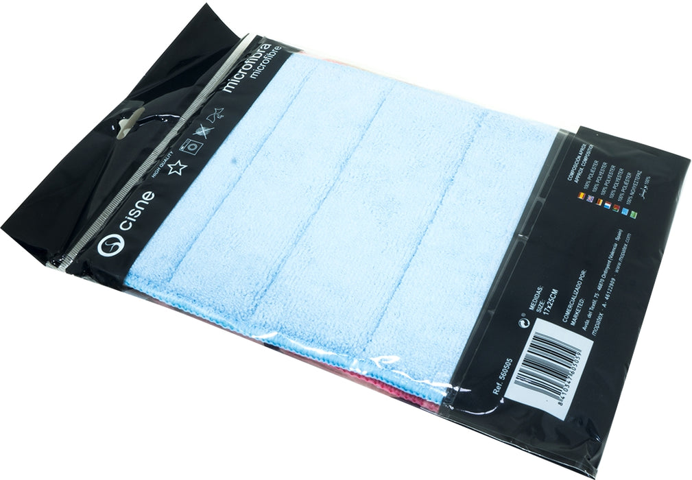 Cisne 2-Pack Microfiber Cloth with Sponge, 17 x 25 cm