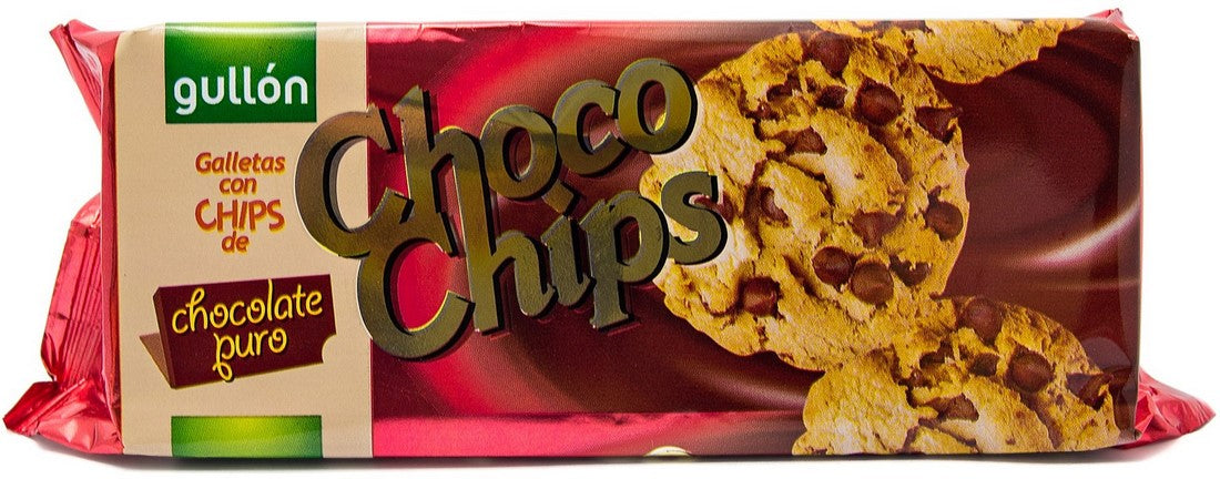 Gullon Choco Chips Bisctuits, Dark Chocolate, 125 g