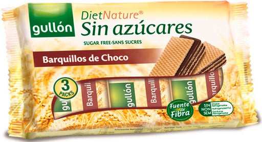 Gullon Diet Nature Chocolate Wafers, Sufar Free, 210 g