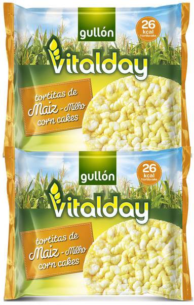 Gullon Vitalday Corn Cakes , 4 x 27.2 g