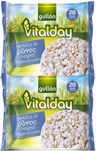 Gullon Vitalday Rice Cakes , 4 x 28.8 g