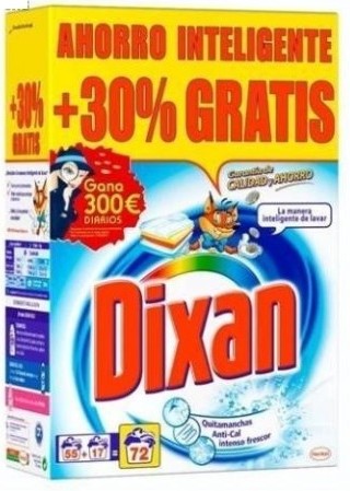 Henkel Dixan Powder Laundry Detergent Value-Pack, 3.960 kg