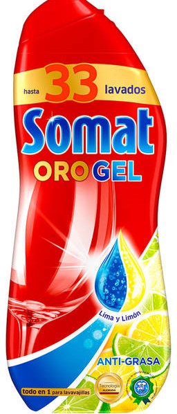 Somat Oro Dishwasher Gel, Lemon Scent, 675 ml