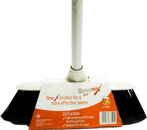 Flamingo Sweepmax Push Broom with Stick, 