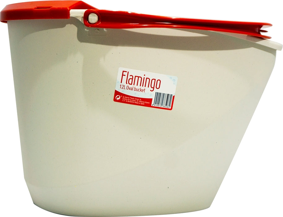 Flamingo Oval Bucket, 12 L, 