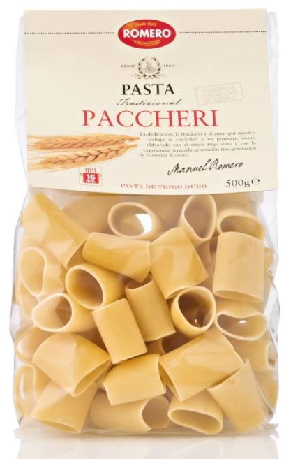 Romero Paccheri Pasta, 500 gr