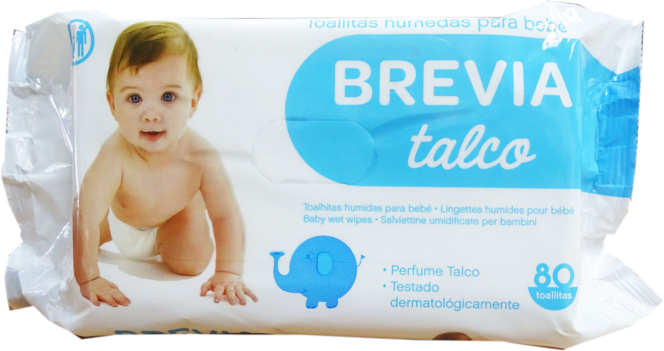 Brevia Natural Baby Wipes, 80 ct