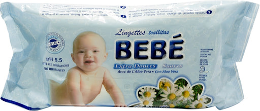 Bebe Extra Soft Camomille Wipes with Aloe Vera, 80 ct