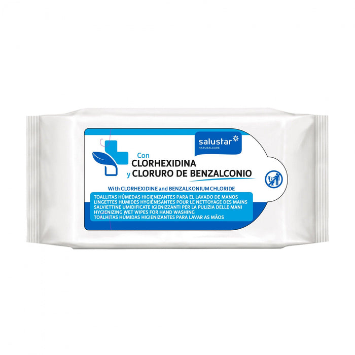Salustar Hygienizing Wet Wipes for Hand Washing (Antiseptic), 72 ct