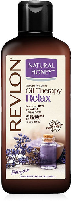Revlon Natural Honey Oil Therapy Bath Gel, Relaxing, 650 ml