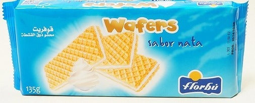 Florbu Wafers with Cream Flavored Filling, 135 gr