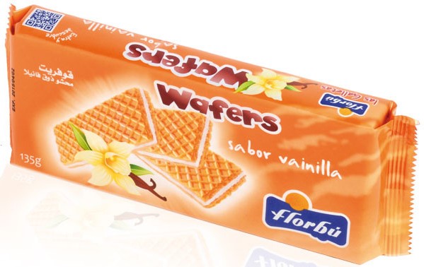 Florbu Wafers with Vanilla Flavored Filling, 135 gr