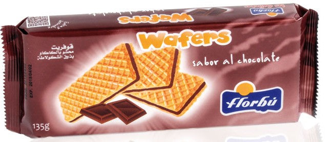 Florbu Wafers with Chocolate Flavored Filling, 135 gr