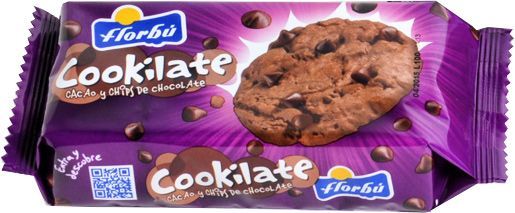 Florbu Cookilate Chocolate Cookies with Chocolate Chips, 93 gr