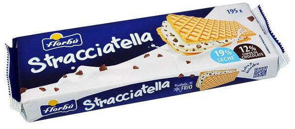 Florbu Wafers with Stracciatella Flavored Filling, 195 gr