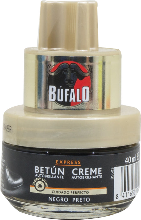 Bufalo Autobrilliance Cream Shoe Polish, Black, 40 ml