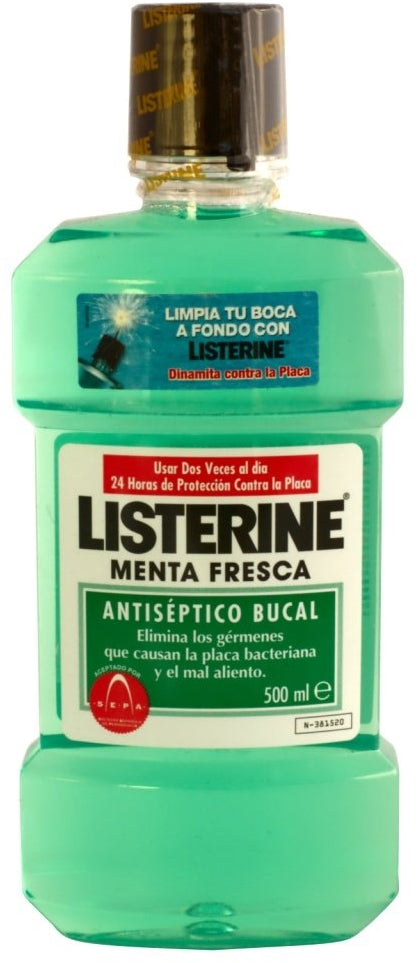 Listerine Mouthwash, Fresh Mint, 500 ml