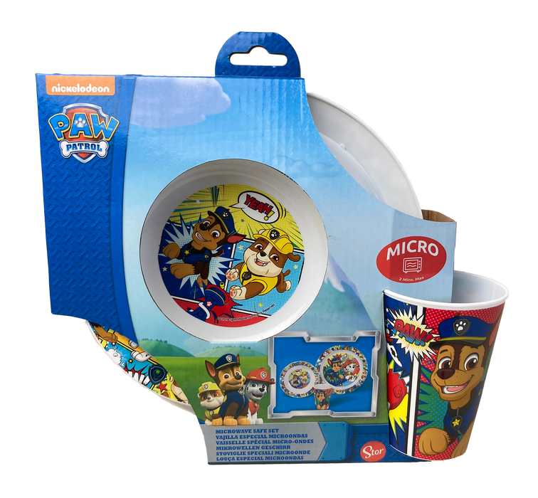 Paw Patrol Microwave Breakfast Set For Kids , 3 pcs