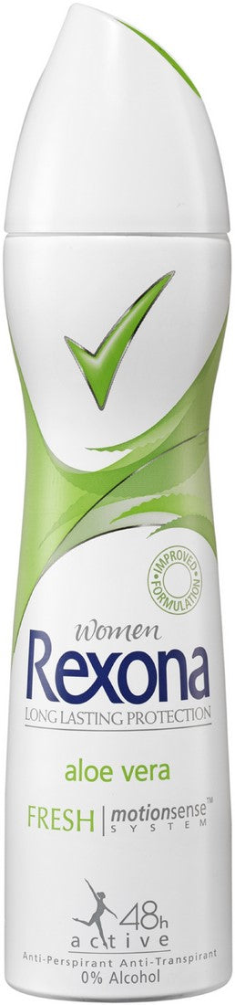 Rexona Deo Spray, Women Long Lasting Protection, Fresh Aloe Vera, 48H Active, 200 ml