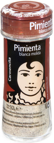 Carmencita White Pepper Grinder, 50 gr